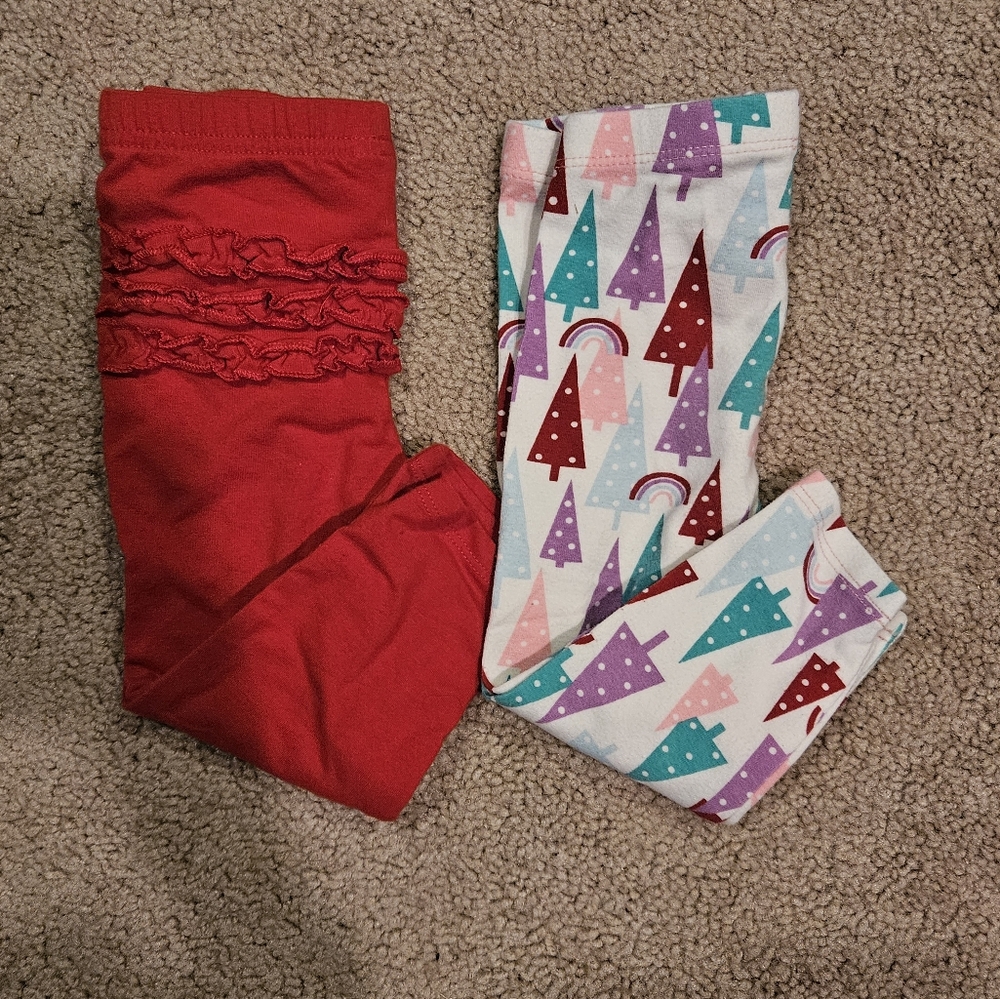 2 pair of girl leggings